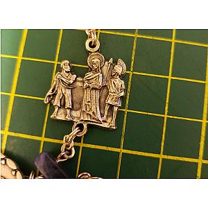 Rosario de los Siete Dolores con medalla de la Dolorosa