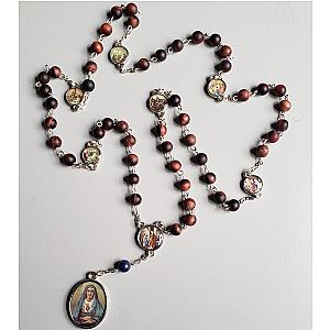 Rosario con medallas de la Virgen